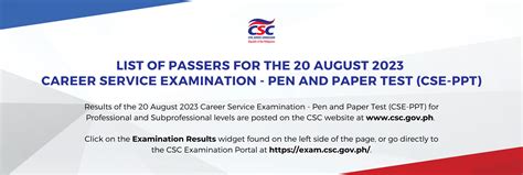 cse august 2024 result|Examination Announcement No. 04 s. 2023 .